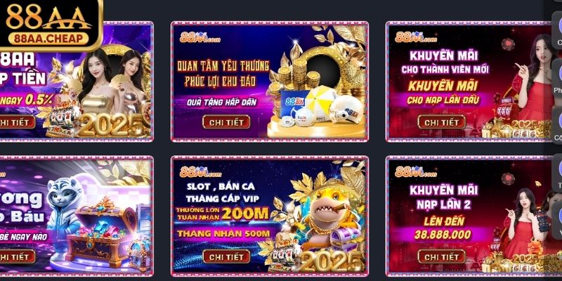 Thưởng 999K Nạp Lần Đầu - Khuyến Mãi Cực Chất Tại 88AA